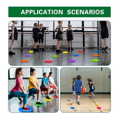 Spot Markers 4 Inch 9 Inch Non Slip Rubber Floor Markers Flat Field Cones Poly Dots for Soccer Basketball Sports Speed Agility Training and Drills - style: 9inch 9pcs