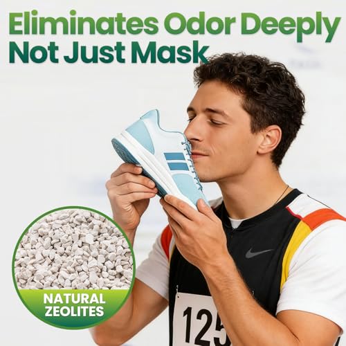 Unscented Shoe Odor Elimination, Powerful Shoe Odor Eliminator for Sneaker, Boot, Soccer Cleat, Reusable Shoe Smell Remover, Air Odor Absorber, Freshens Shoes, Gym Bag, Closet at Sourse (2-Pack)
