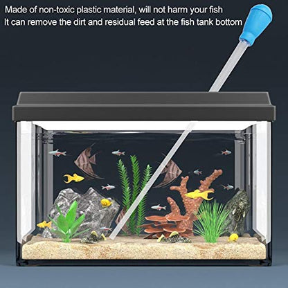 Fish Pipette Dropper Aquarium Gravel Cleaner Waste Remover Changer Aquarium Dropper Pipette Feeder Water Transfer Tool with Extension Tube Aquarium Pipette