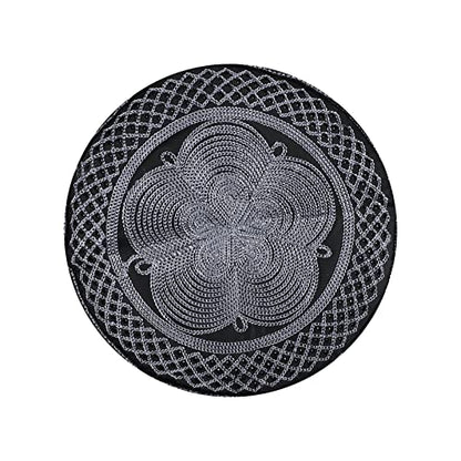 Mens Muslim Hat Islamic Prayer Cap, Muslim Eid Prayer Embroidered Kufi Fat Ramadan Mosque Arab Indian Prayer Cap - color: Dark Gray