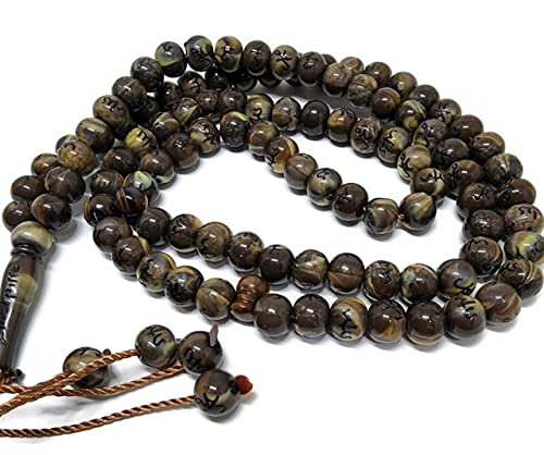 Muslim Tasbih 99 Beads AMN106 Islam Prayer dhikr Beads with Allah Muhammad Names Engraved