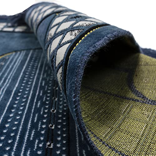 Modefa Prayer Mat - Thin Lightweight Velvet Turkish Muslim Prayer Rug - Prayer Rug Islam Men - Islamic Prayer Rug Sajjadah Prayer Mats Namaz Mat for Salah Islamic Gift Car Hanger - Vined Arch (Blue) - color: Blue
