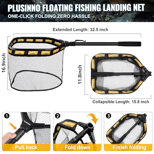 PLUSINNO Fishing Gear,Fsihing Backpack with Floating Fishing Net,Tackle Boxes,Waterproof Fishing Tackle Bag,Fishing Gifts for Men - color: Khaki Camo Backpack With Fishing Net