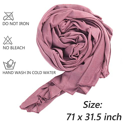 XTREND 1 Pieces Stretch Head Wrap Jersey Fashion Headband Knit Turban African for Women Extra Soft Long Bohemian Breathable Turbans Tie (Pink) - color: ZF Pink