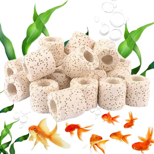 Under Water Plant Weights Biological Filter Media | Water Plant Cultivation Rings Purification Filter Ring for Turtle Tank, Fish Tank Accessories