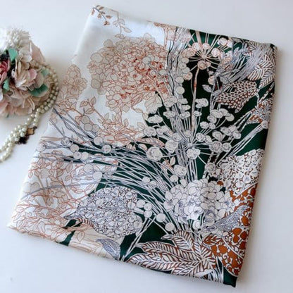 XL 43 Inch Extra Large Square Scarf Fashion Scarves Silk Feeling Hair Scarf Wrapping Scarfs Night Sleeping Headscarf - color: Ba1011