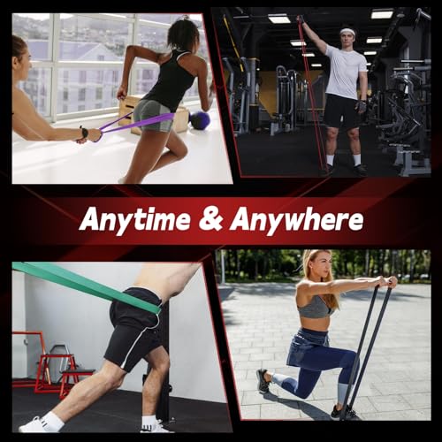 Pull Up Assistance Bands, 5 Levels Resistance Bands for Working Out, Exercise Bands Resistance for Men & Women, Pull Up Bands for Body Training, Muscle Building, Physical Therapy, Home & Gym Fitness