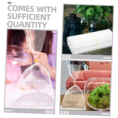 SOLUSTRE 50Pcs Clear Fish Packing Bags Hdpe Fish Transport Containers Design for Safe Aquarium Fish Transport Oxygen Bags for Pet and Feeder Fish