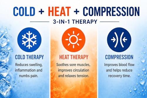 2 Pack - Premium Cold Therapy Compression Ice Sleeve, Knee Ice Pack Wrap for Injuries, Elbow, Quad & Hamstring Relief, Flexible & Reusable Cold Wrap Recovery for Meniscus, ACL, MCL, Ice & Heat Therapy - size: Small (2 Pack)