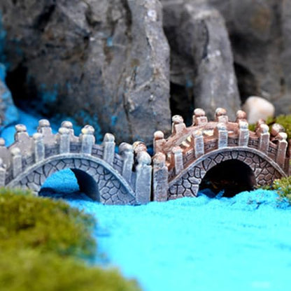 STOBOK 20 Pcs Miniature Fairy Garden Arch Bridge Figurines Figurines Micro Landscape Garden Bridge Terrarium Kit Micro Landscape Ornaments for DIY Kit