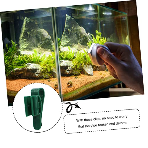 KESYOO 4pcs Fish Tank Clips Multifunctional Plastic Fixing Clamps for Secure Inlet and Outlet Hose Mounting Aquariums Easy Installation
