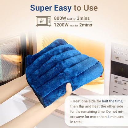 Comfytemp Microwave Moist Heating Pad for Back Pain Relief, Sciatica, FSA Eligible HSA, Microwavable Hot Therapy for Lower Lumbar, Period Cramps, Waist Warm Compress Women Men Gift, Fathers Day Dad