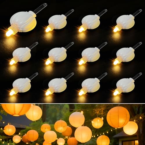 Aogist 24 Pack Small LED Lights Battery Powered Waterproof Hanging Light Last 48 Hours for Paper Lanterns,Balloons,Floral,Weddings & Festival Christmas Decorations,Warm White - color: Warm White, size: 24 Pack