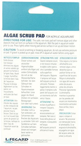 Lifegard Aquatics 4-Inch by 6-Inch White Algae Pad - size: Small