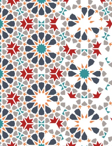[3] Arabic & Islamic Mosaic All Purpose Journal, Notebook & Diary (Suitable for journaling, note-taking and doodling with vibrant cover art) (Standard A4)