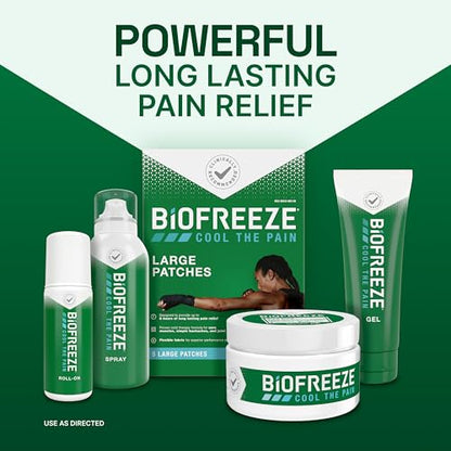 Biofreeze Pain Relief Roll-On, 3 oz. Colorless - size: 3 Fl Oz (Pack of 1), style: Colorless