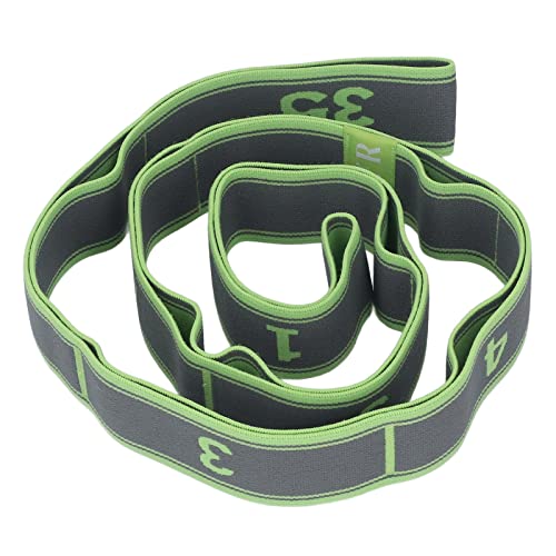 Topyond Numbered Stretch Band Strap - Elastic Stretching Strap for Exercise, Fitness, and Workout - Improve Flexibility and Mobility