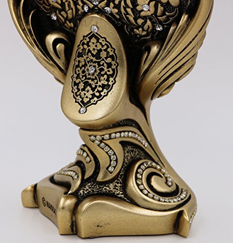 Islamic Home Table Decor Showpiece Bookend Oval Allah Muhammad Ayatul Kursi Showpiece Eid Ramadan Gift (Allah)
