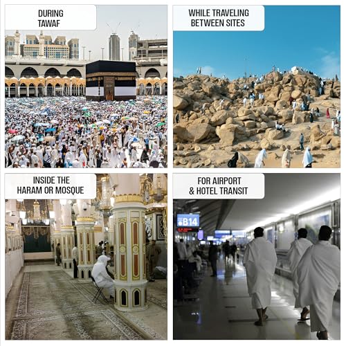 Premium Microfiber Ihram and Ihram Belt with Accessories for Hajj and Umrah Essentials - color: Ihram Waist Belt