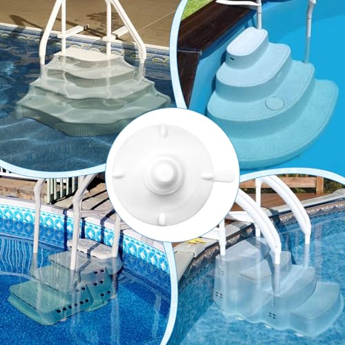 Pool Step Suction Cups Replacement for Innovaplas Above Ground Pool Steps | 8 PCS Pool Ladder Suction Cups Replacement Part 4 inch Rubber Strong Suction Step Cups for Pool Stair - color: 8pcs