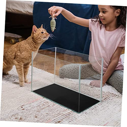 Garneck 5pcs Fish Tank Insulation Pad Thickened Non-Skid Cushion for Aquariums Shockproof Black Mat for Heat Preservation and Absorption
