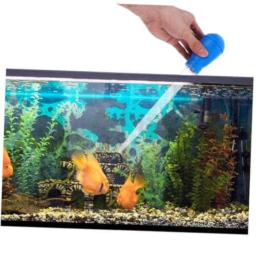 Manual Aquarium Suction Extender Fish Tank Tool with Pipette for Tank Maintenance