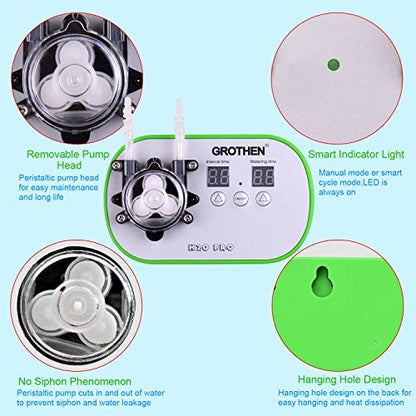 HUIOP Timed Dosing Peristaltic Pump Metering Pump Smart Watering Device Amount Timing Control with 5 Meter Hose 160ml/min for Aquarium Laboratory Home Office,Dosing Peristaltic Pump