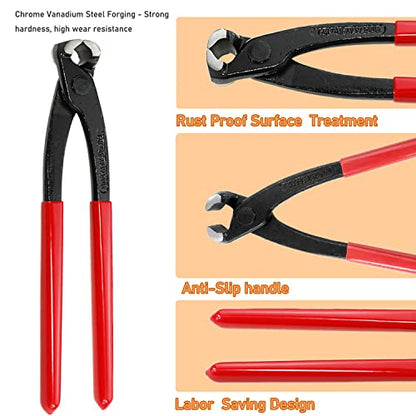 AKIHISA 180 PCS Single Ear Hose Clamps, 12 Sizes 5.3-33.1mm Crimp Hose Clamps with Ear Clamps Pincer, 304 Stainless Steel Crimp Pinch Fitting Tools Kit - size: 180Pcs (5.3-33.1mm)