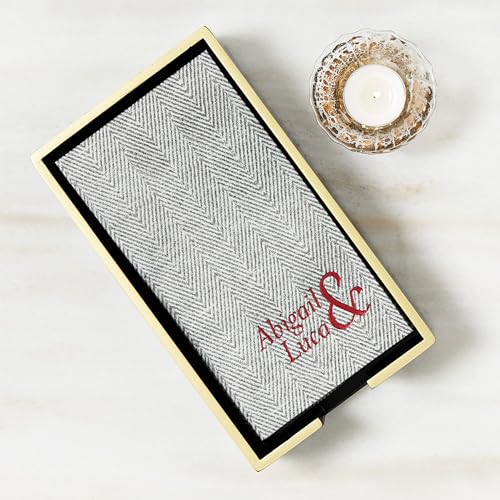 Paper Hand Towel Tray - Paper Guest Napkin Holder (Black) - color: Black