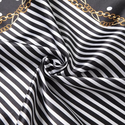 vimate 35" Square Silk Like Head Scarf - Women's Fashion Satin Scarf Bandana for Hair Wrapping at Night. - color: H1#. Style--132