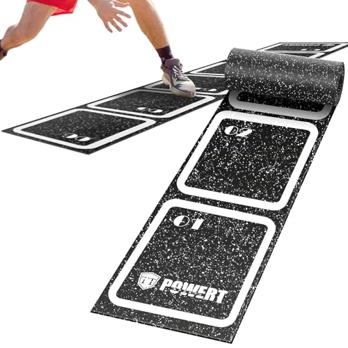 WinnerWhy Rubber Agility Ladder Non-Slip Rubber Speed Agility Training Ladder Pad for Soccer Football Footwork Training Equipment for Fitness Boxing Sports Quick Exercise Gym Workout - size: 8 ft