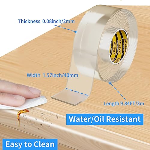 Clear Edge Protector Strip,1 Pack x 1.57in x 9.84FT | 2mm thick，Sharp Edge Wrap Cover Tape, Self Adhesive Protective Bumper Guards for Cabinet Door Desk Bed Furniture Waterproof - size: 1 Pack x 1.57in x 9.84FT