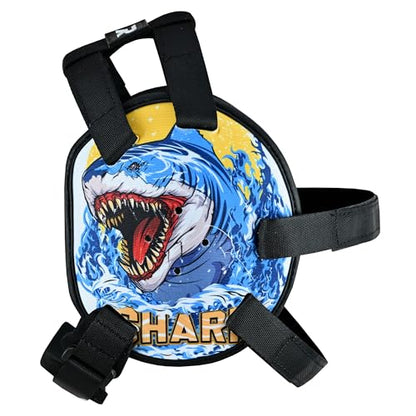 ROAR-INT Kid's Ear Guard BJJ Grappling Head Guard Adjustable Wrestling Headgear for Boys and Girls Earguard MMA Jiu Jitsu (Shark) - color: Shark