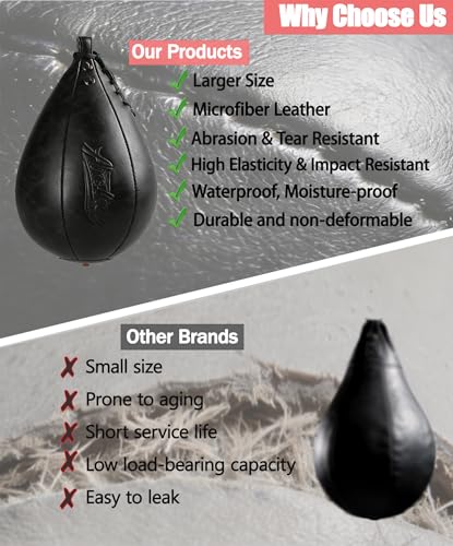 Boxing Speed Punching Bag MMA Training Speed Ball Hanging Swivel Reflex Bag Equipment Workout Kicking Martial Arts Home Gym Exercise Speed Bag - color: Black
