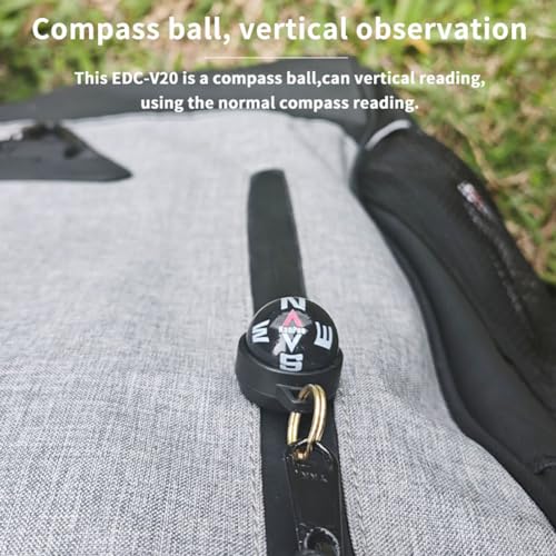 KanPas EDC 핸즈프리 및 무료 각도 판독을 위한 볼 나침반 - color: V-20