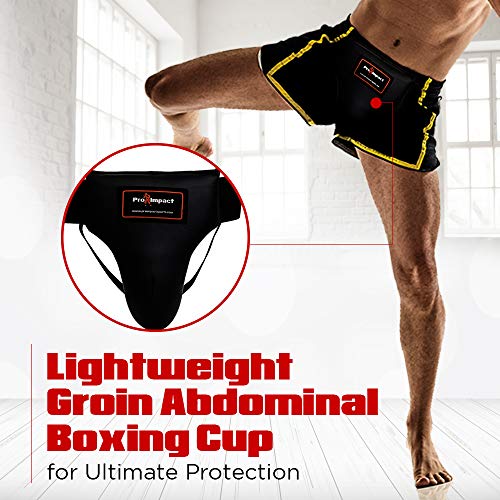 Boxing MMA Training Muay Thai Groin Abdominal Protector - Comfortable Ultimate Protection for Contact Sports - Perfect for Gym & Workout Use - size: Medium