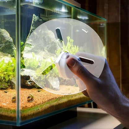 Transparent Acrylic Aquarium Lid - 6" Fish Tank Top Cover with Hole - Anti Jumping Breeder Grid Panel for Preventing Turtle Reptile Shrimp Jump Out