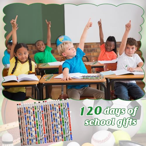 Cinrobiye 96 Pcs Sports Pencils Bulk, Basketball Football Baseball Scoeer Wood Pencils with Erasers Sports for School Prizes Classroom Exchange Gifts Party Favors Supplies, Stationary Gifts - style: Sports