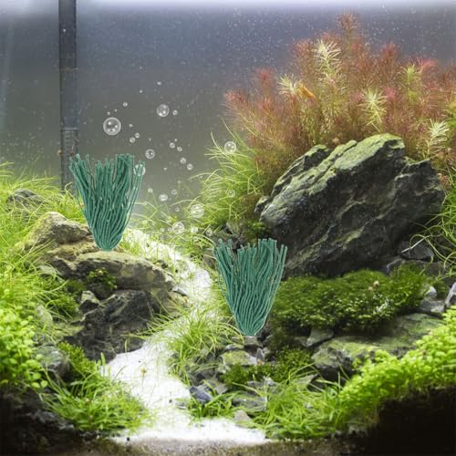 UKCOCO 12pcs Fish Spawning Mops : Aquarium Breeding Mop Floating Fish Tank Accessories - Shrimp Hideout Habitat for Egg Laying