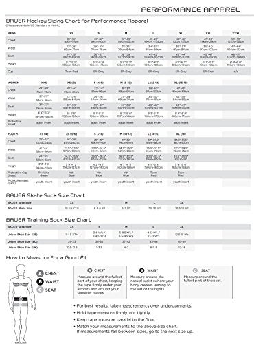 Bauer 남성용 코어 메시 조크 반바지 | XS - size: X-Large