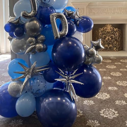 Silver Star Balloons,50 Pcs 5" Star Balloons,Small Silver Foil Star Balloon - color: Silver Moon 5 Inch