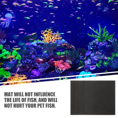 Garneck 2pcs Nonslip Fish Tank Bottom Pad Thicken Mat for Aquarium Stability Cushioning Shockproof Design for Fish Tanks and Terrariums