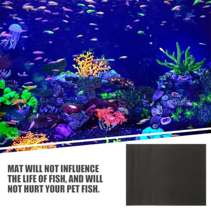Garneck 2pcs Nonslip Fish Tank Bottom Pad Thicken Mat for Aquarium Stability Cushioning Shockproof Design for Fish Tanks and Terrariums