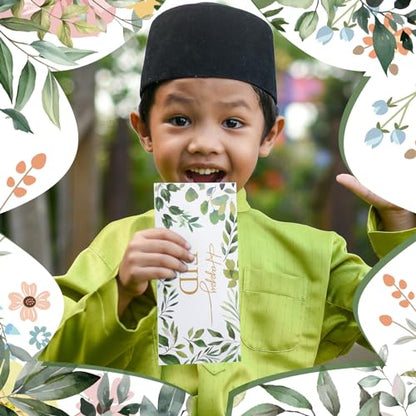 150 Pcs Eid Mubarak Money Envelopes 6.5x2.88 Inch Eid Al Adha Cash Gift Card Holders Pocket Muslim Gift Envelopes for Holiday Party Supplies Celebrations Decorations(Natural) - style: Natural