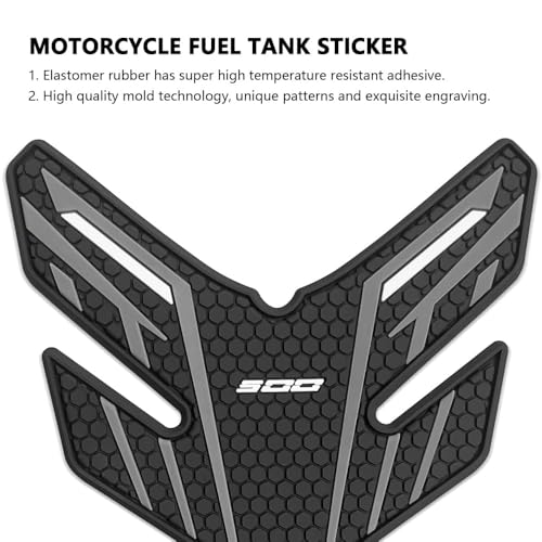 for Ninia 500 Z500 Ninja 500 SE ninja500 2024 2025 2026 New Accessories Side Fuel Tank Pads Protection Stickers Decals Fuel Tank Knee Pads Traction Pads Fuel Tank Pads Anti-slip side fuel tank sticker - color: Grey