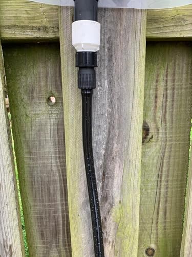 Black Vinyl Tubing 1/2” id - 50 Ft PVC Flexible Plastic Irrigation Hose | Hybrid Hose Transfer Water Air Oil for Pond Fountain Garden, Non-toxic and BPA free - size: ID 1/2 INCH, style: 50 Feet