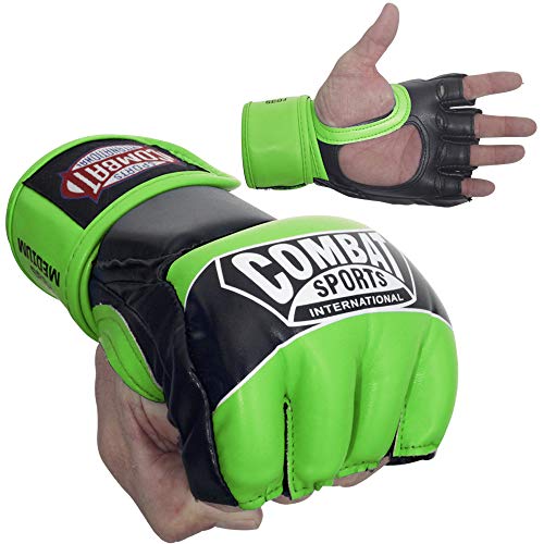 Combat Sports Pro Style Grappling MMA Gloves - color: Blue, size: Standard