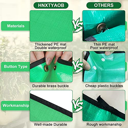 3 PCS 39.5"x 31.5" Large Repotting Mat for Indoor Plant Transplanting and Mess Control Thickened Waterproof Potting Mat Foldable Potting Tray Gardening Mat - color: 3 Pack Green