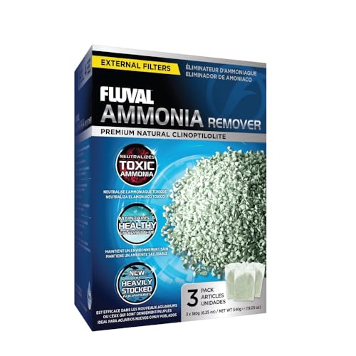 Fluval Ammonia Remover, Chemical Filter Media for Freshwater Aquariums, 3-Pack - size: 6.3 oz