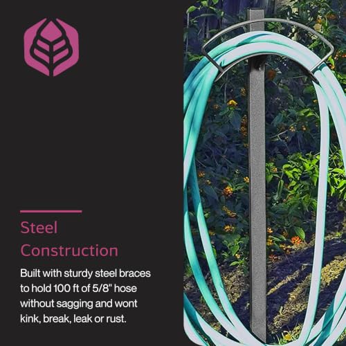 Yard Butler Free Standing Garden Hose Holder, Steel | Steel Freestanding Hose Holder for Lawn and Garden, Water Hose Storage and Organizer, Garden Caddy and Hose Hanger - size: Hanger